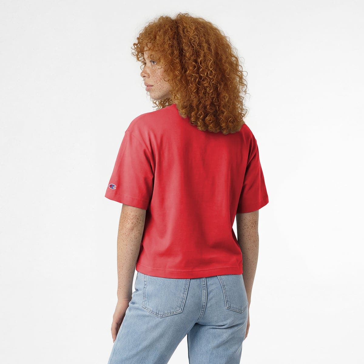 Champion Women's Champion Scarlet Ohio State Buckeyes Home Wordmark T ...