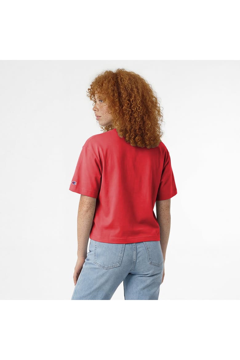 Women's Champion Scarlet Ohio State Buckeyes Home Wordmark T-Shirt, Alternate, color, Scarlet
