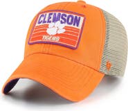 '47 Men's '47 Orange Clemson Tigers Four Stroke Clean Up Trucker Snapback Hat
