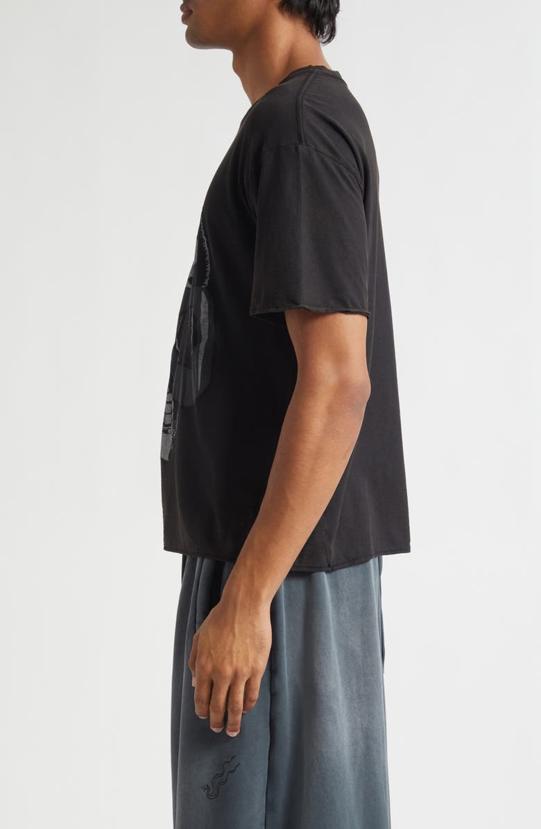 LU'U DAN Thrash Graphic T-Shirt, Alternate, color, Renegade Man / Washed Black