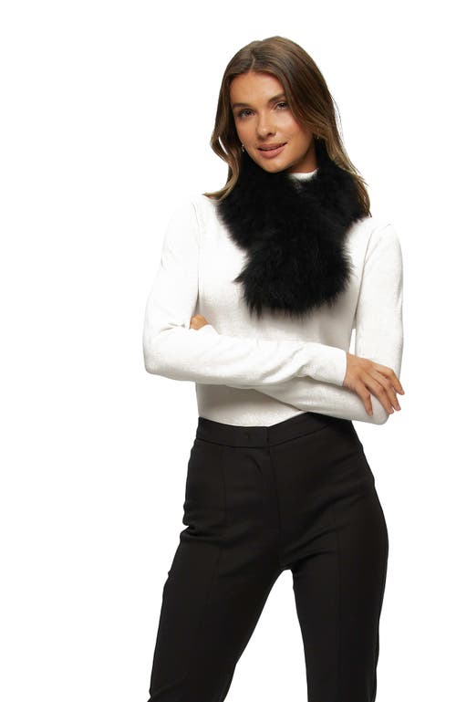 Gorski Knit Cashmere Goat Pull-through Scarf In Brown