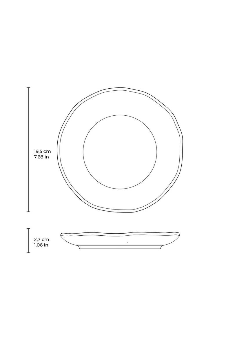 Dessert Plate Set of 6, Alternate, color, Organic Chromium