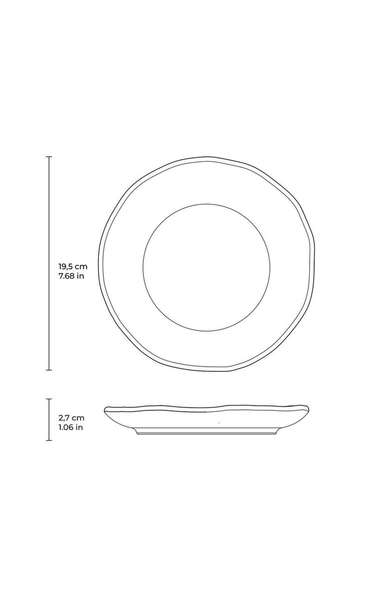 Porto Brasil Dessert Plate Set of 6, Alternate, color, Organic Chromium
