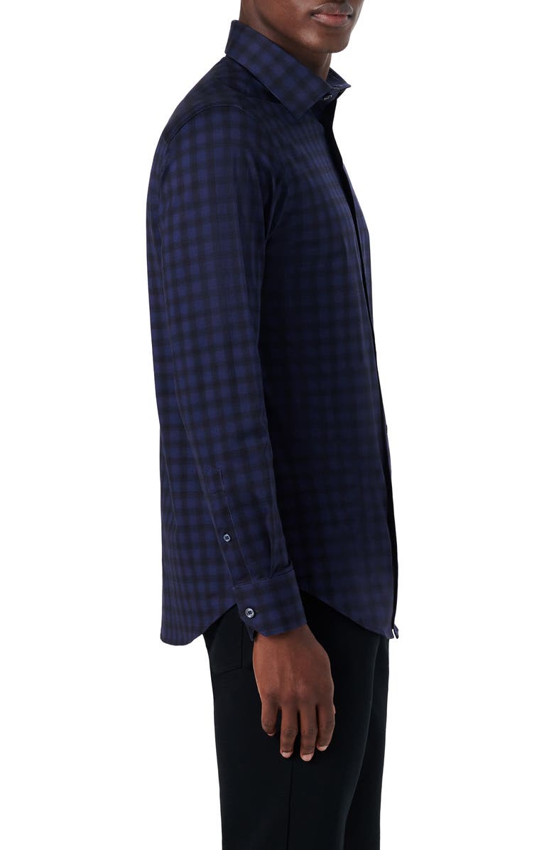 Bugatchi OoohCotton<sup>®</sup> Check Button-Up Shirt, Alternate, color, 
