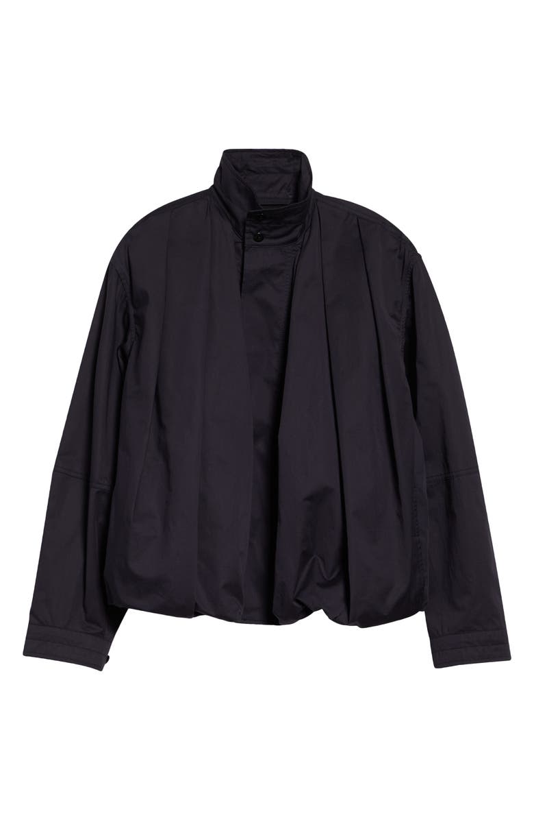 Lemaire Soft Pleated Cotton Sateen Blouson Jacket, Main, color, Ink Blue