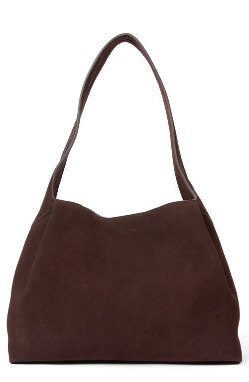 Rag & Bone Slade Suede Shoulder Bag In Brown
