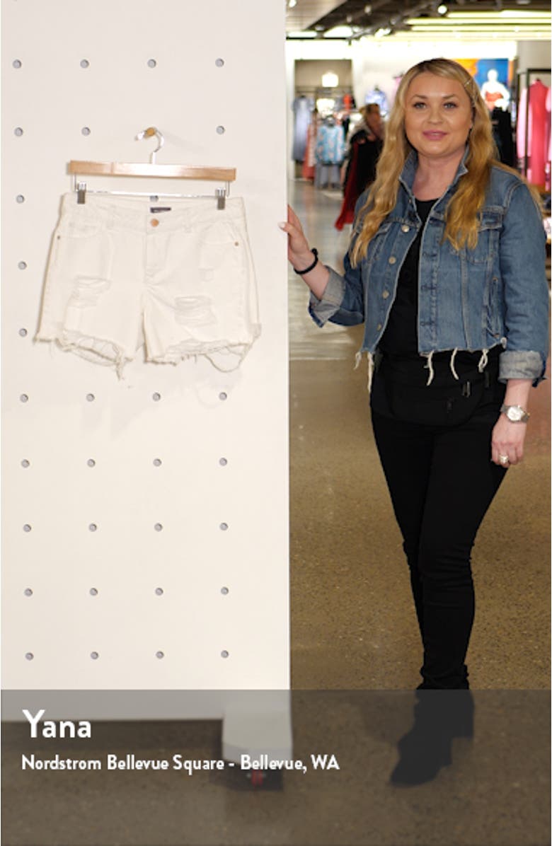 Karlie Ripped Boyfriend Shorts, sales video thumbnail