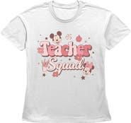 Mickey & Friends Women's Happy Teacher Squad Short Sleeve Straight Fit T-Shirt
