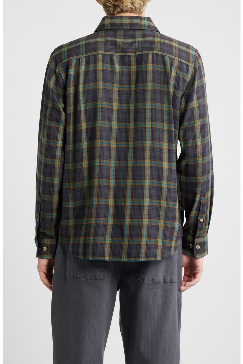 Garrison Cotton Blend Button-Up Shirt, Alternate, color, BLACK