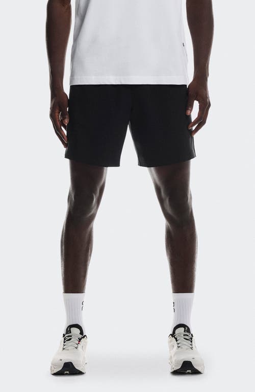On Focus Stretch Running Shorts In Black