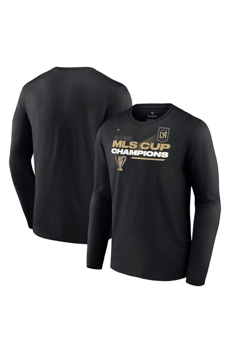 FANATICS Men's Fanatics Branded Black LAFC 2022 MLS Cup Champions Locker Room Long Sleeve T-Shirt, Main, color, 