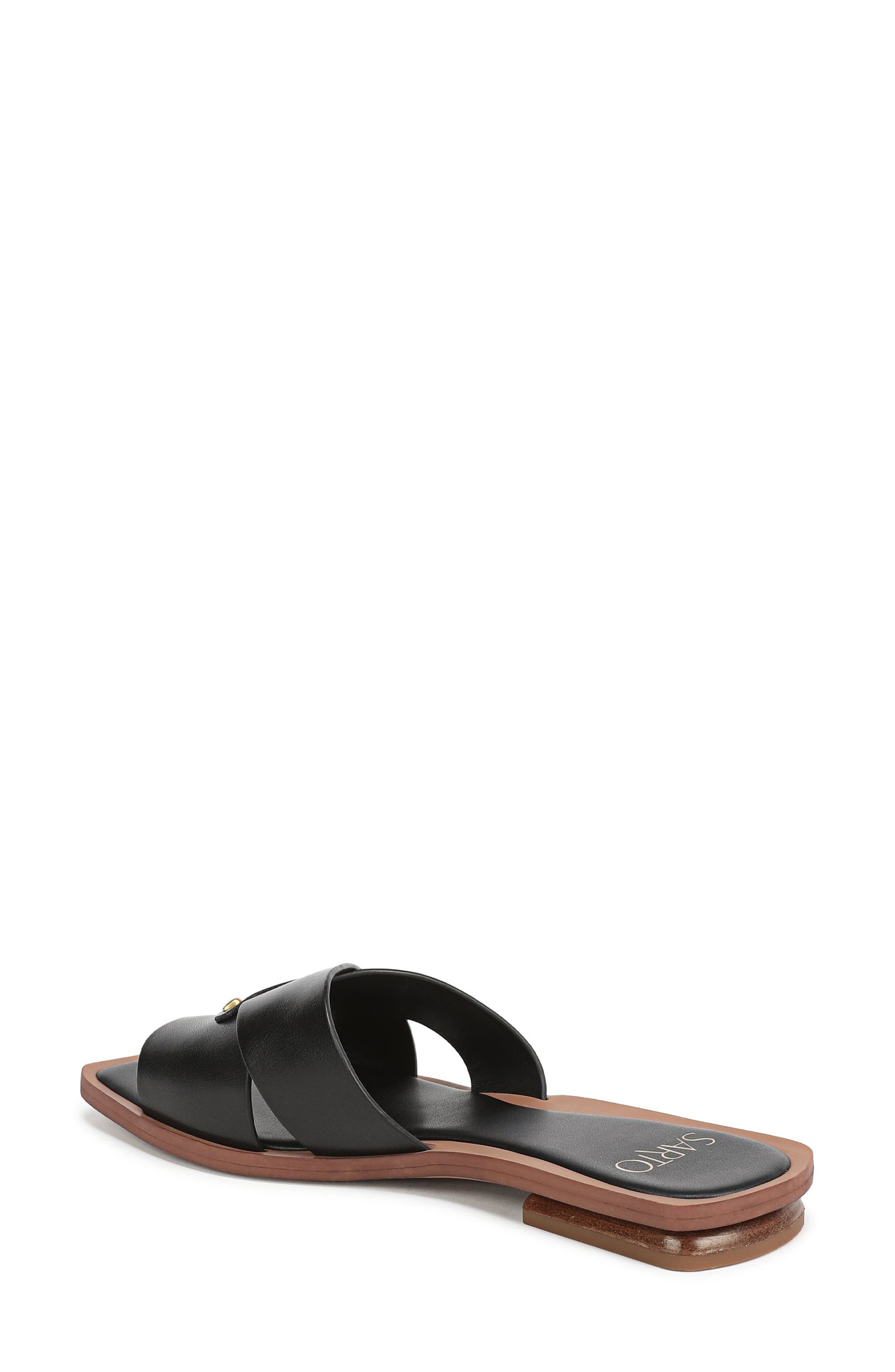 SARTO by Franco Sarto Etta Toe Loop Sandal, Alternate, color, Black