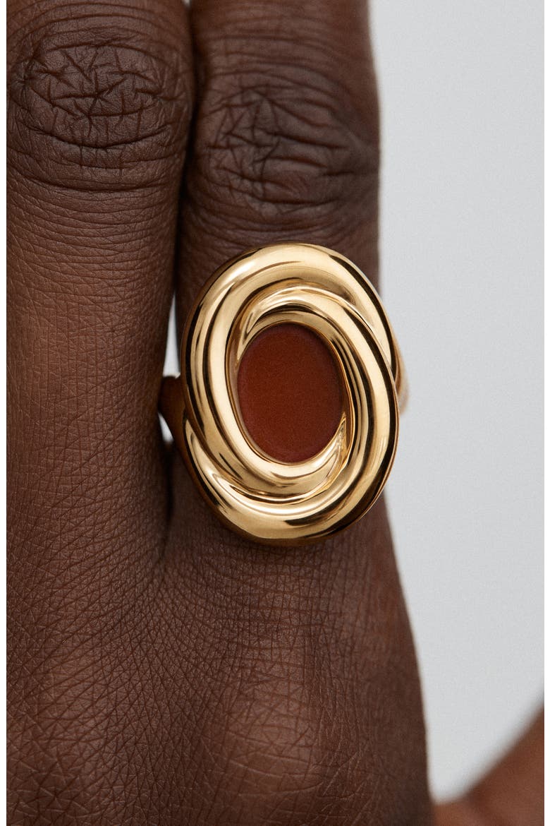 Ochre 18k Gold Vermeil Red Jasper Ring, Alternate, color, 18K GOLD VERMEIL / RED JASPER
