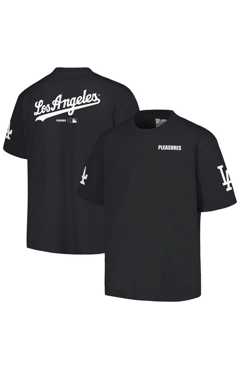 PLEASURES Men's PLEASURES  Black Los Angeles Dodgers Team T-Shirt, Main, color, 