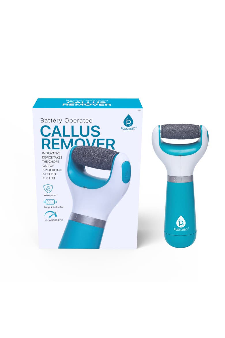 Battery Operated Waterproof Callus Remover, Main, color, White