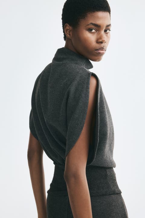 Knit Mock Turtleneck Top