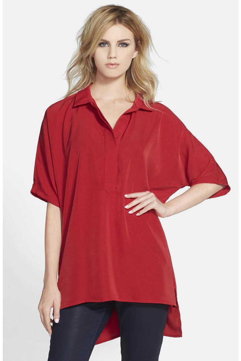 Oversize Tunic, Main, color, RED
