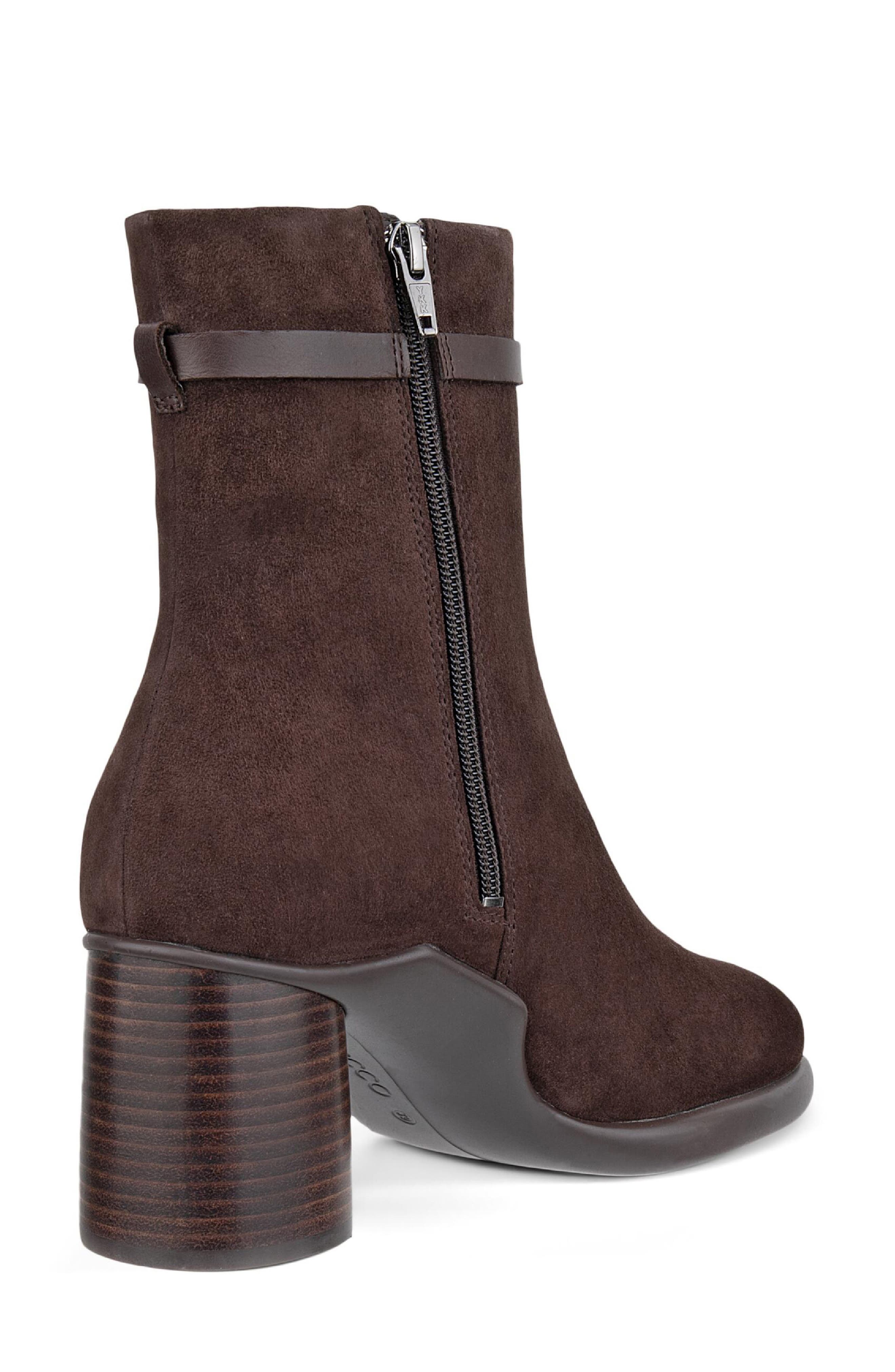 Sculpted LX 55 Leather Bootie, Alternate, color, 05178 MOCHA