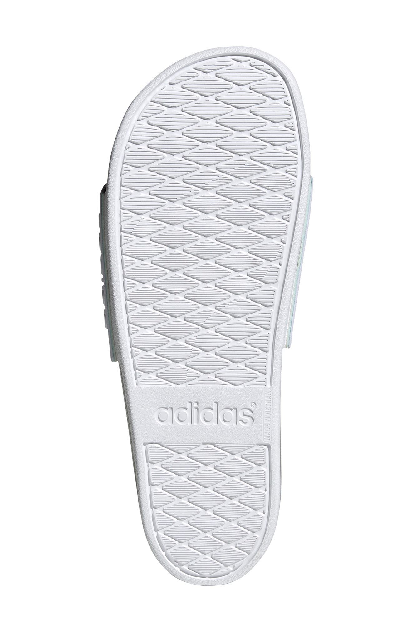 Adilette Cloudfoam Mono Sport Slide, Alternate, color, FTWR WHITE/ WHITE/ GREY