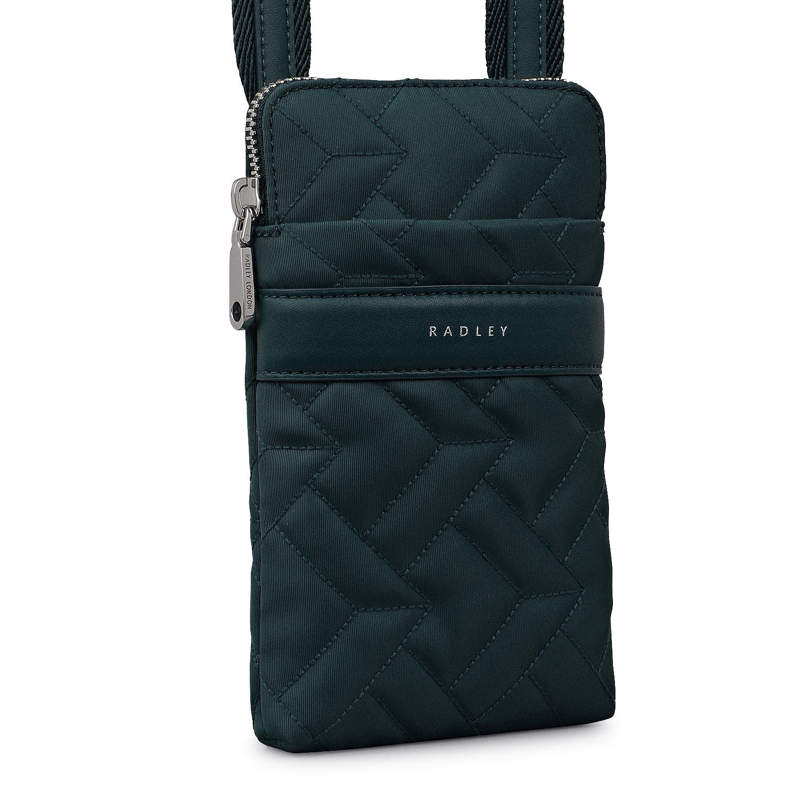 Radley Holland Park - Quilt Medium Zip Around Phone Crossbody Bag, Alternate, color, Teal