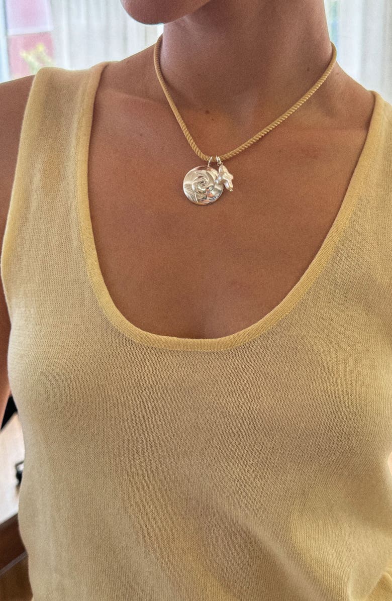 Joiana Jewelry Bold Billow Pendant, Alternate, color, White Silver