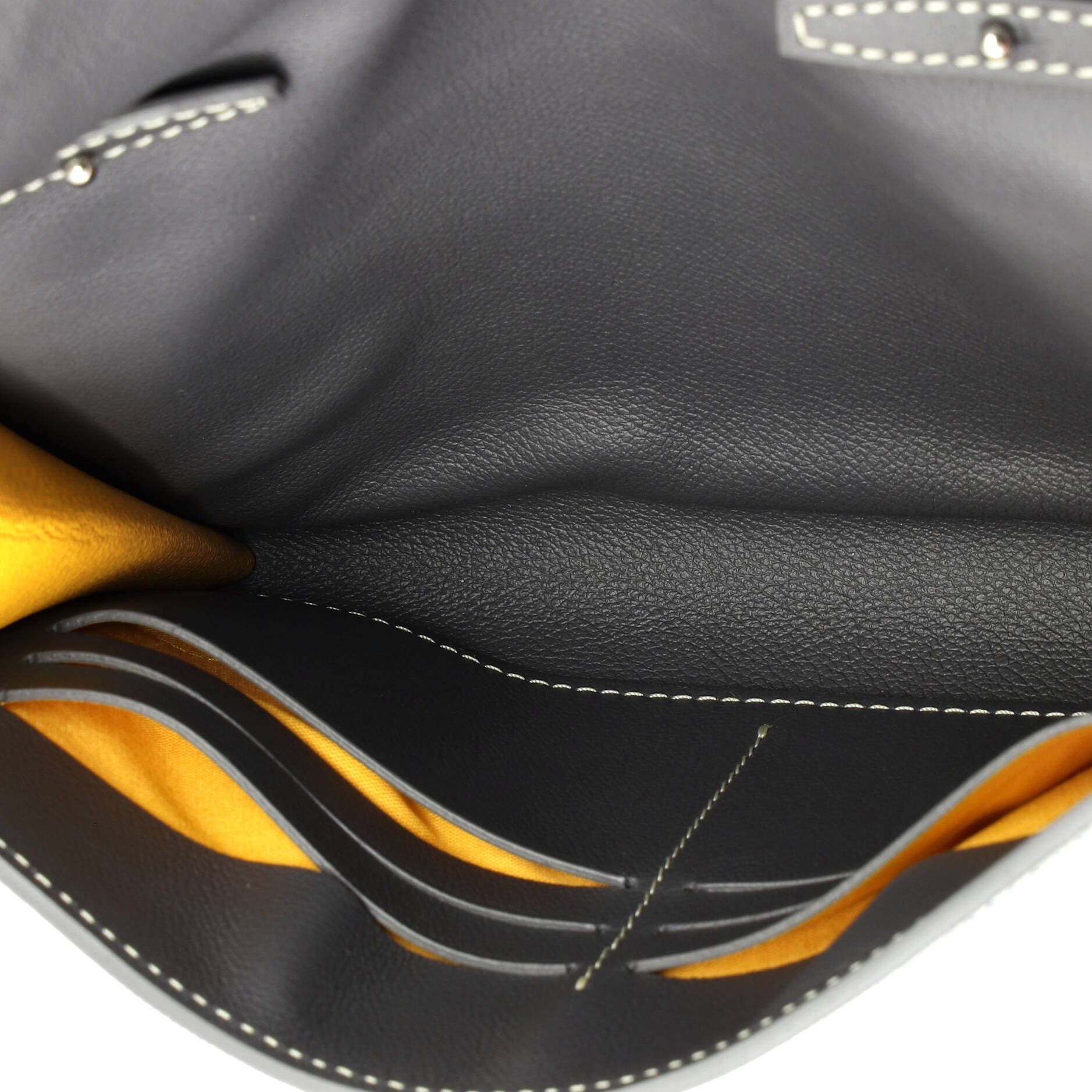 Pre-Owned Goyard Chypre Wallet on Strap Coated Canvas with Leather, Alternate, color, Gray