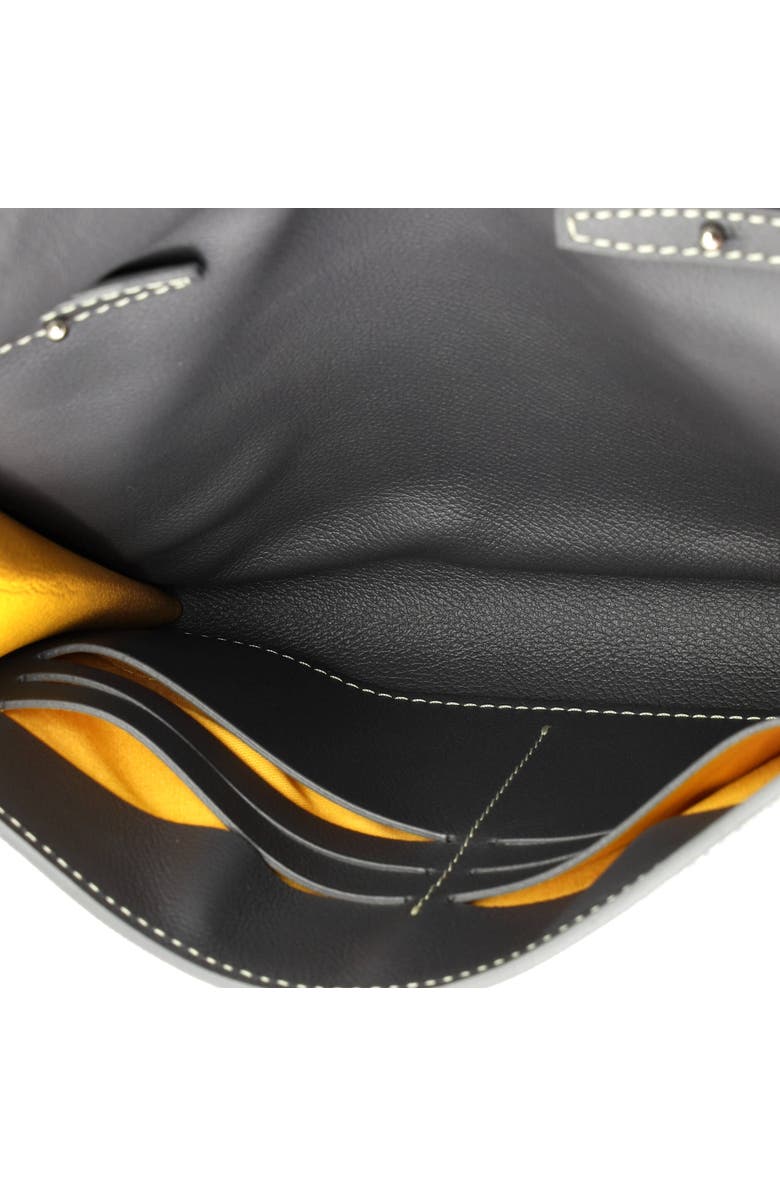 Pre-Owned Goyard Chypre Wallet on Strap Coated Canvas with Leather, Alternate, color, Gray