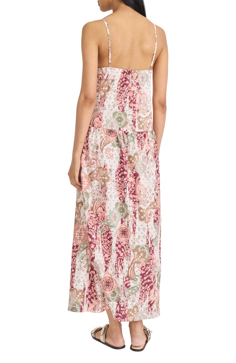 The Good Journey Paisley Print Maxi Dress, Alternate, color, Beige/ Peach Fuzz