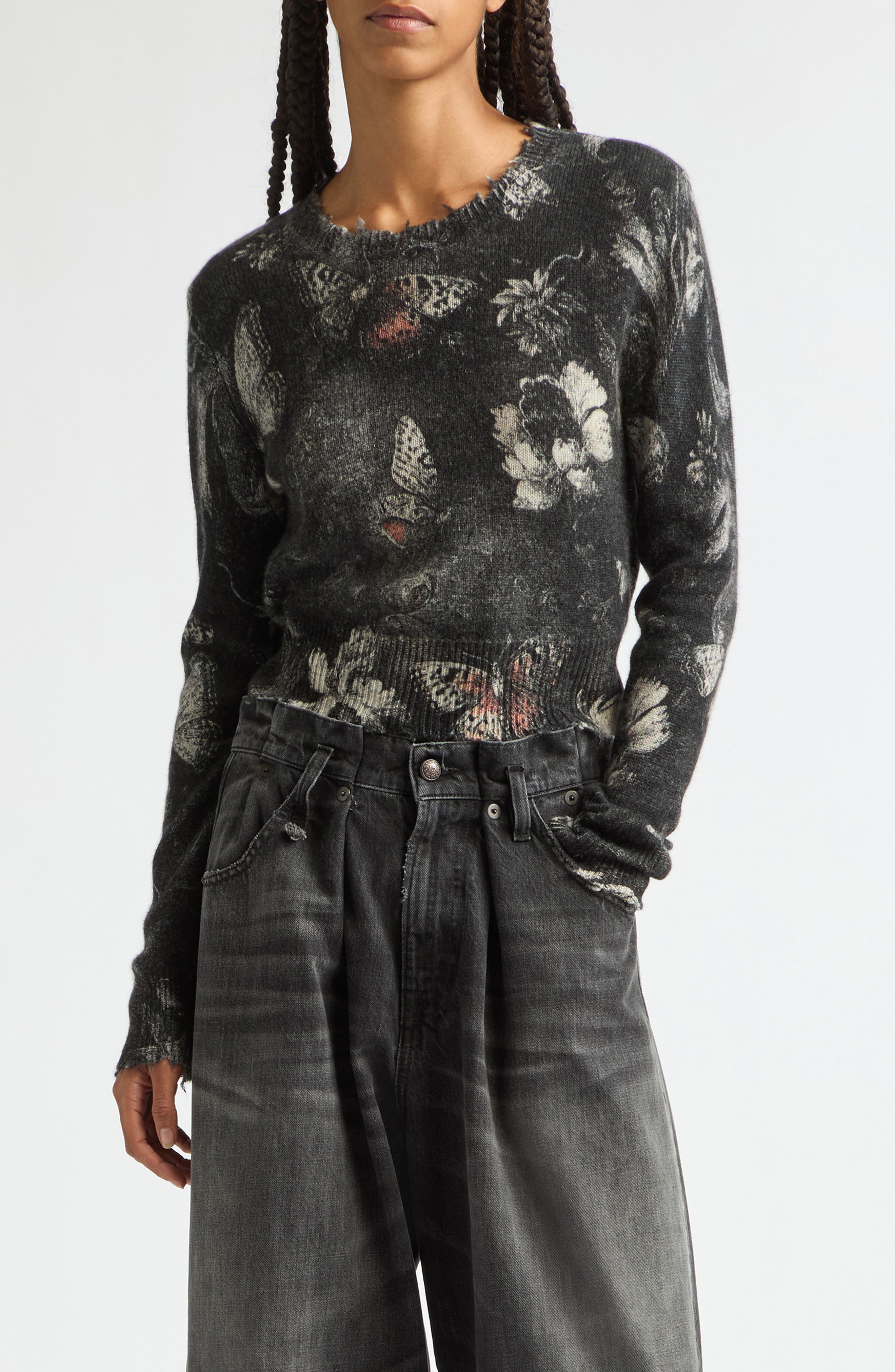 selected RED GREY BLACK BUTTERFLY