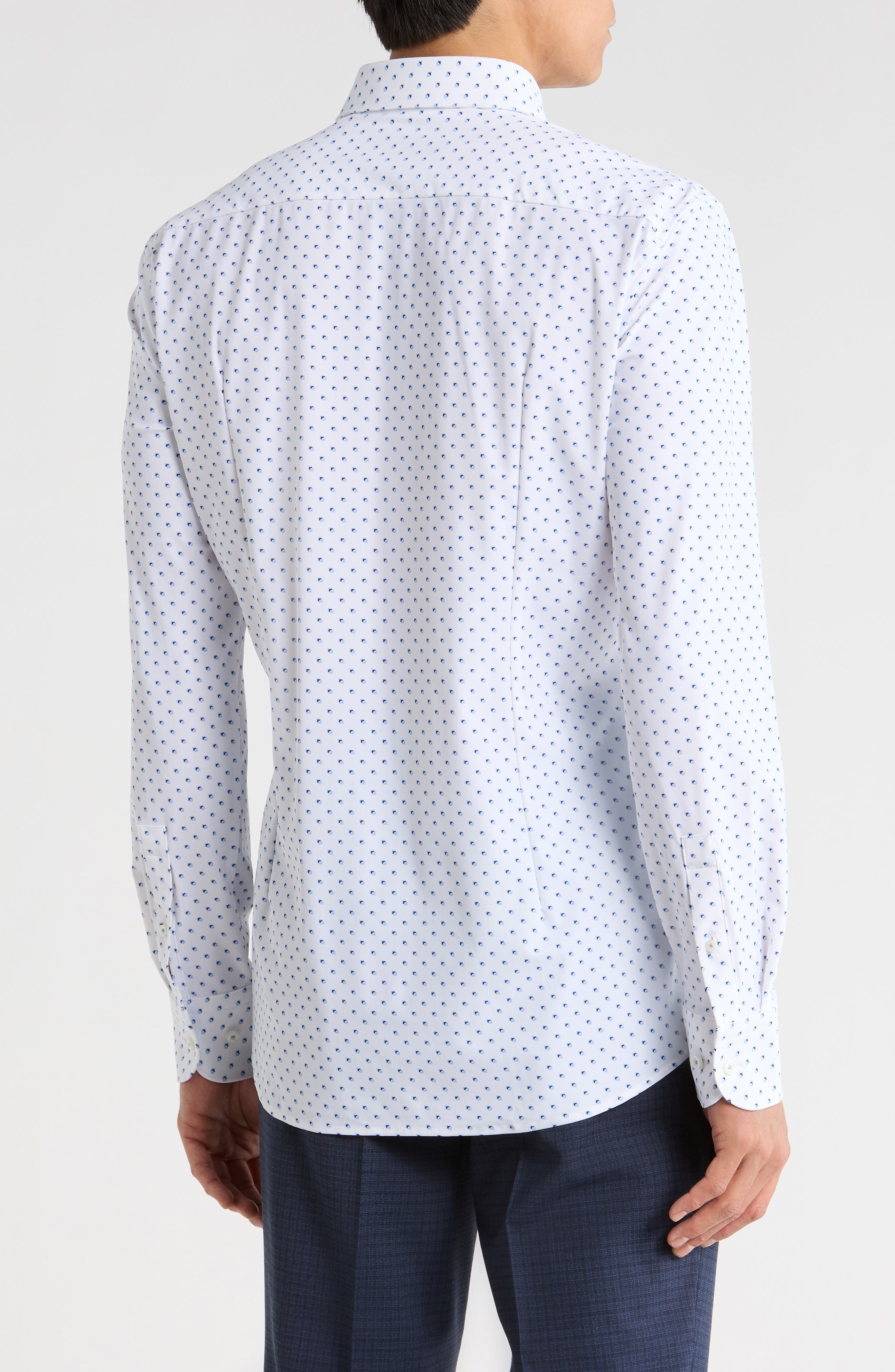 Hank Kent Slim Fit Stretch Performance Dress Shirt - image 2