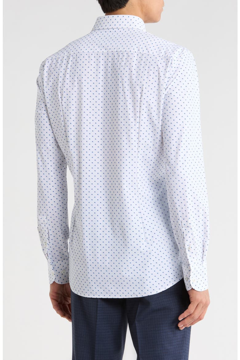 Hank Kent Slim Fit Stretch Performance Dress Shirt, Alternate, color, LIGHT/ PASTEL BLUE