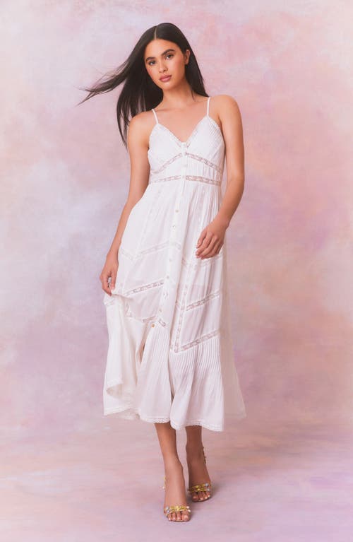 Loveshackfancy Esilda Lace Trim Cotton Dress In True White