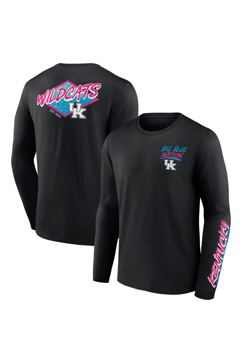 Men's Fanatics Branded Black Kentucky Wildcats Spring Break Long Sleeve T-Shirt, Main, color, Black