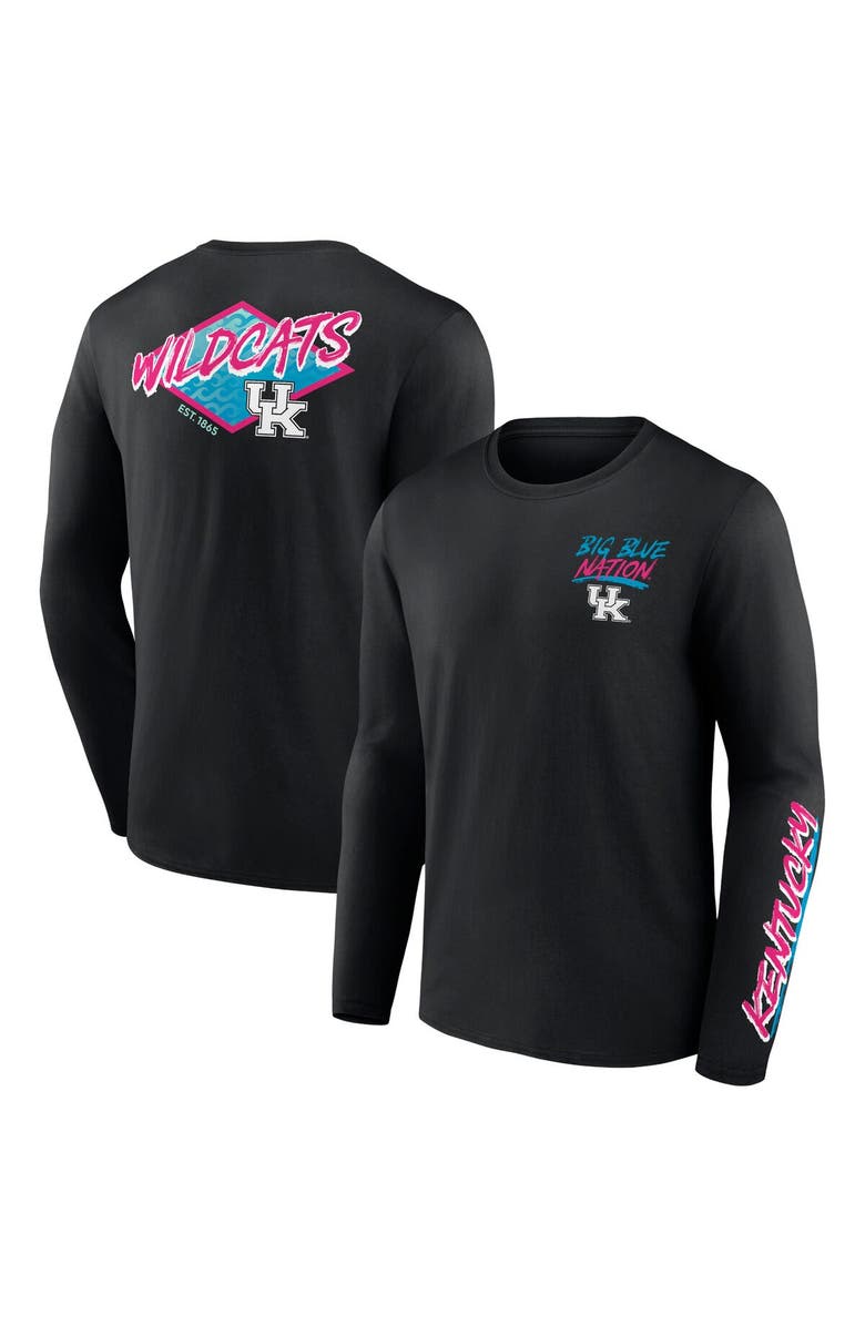 FANATICS Men's Fanatics Branded Black Kentucky Wildcats Spring Break Long Sleeve T-Shirt, Main, color, 