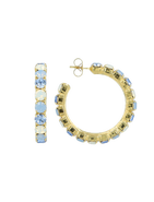 LOTT.gioielli CE SW Hoop M Gold - M. Sapphire Opal