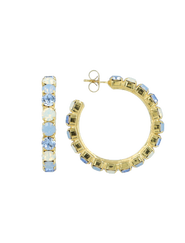 LOTT.gioielli CE SW Hoop M Gold - M. Sapphire Opal