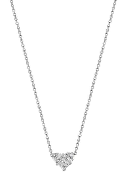 Bony Levy Maya Diamond Heart Pendant Necklace In 18k White Gold