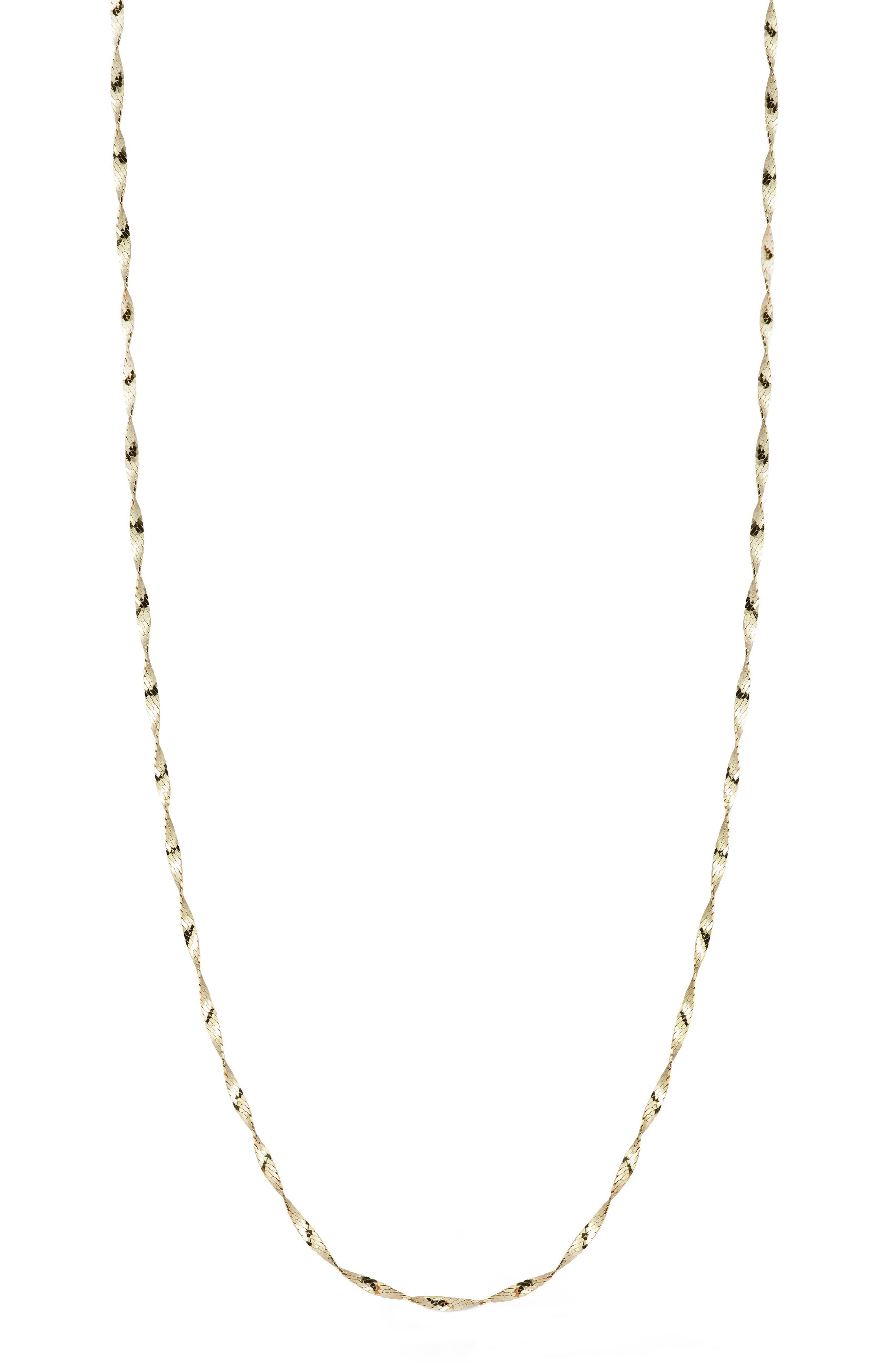 Ember Fine Jewelry Twisted Herringbone Chain Necklace