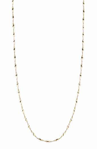 Ember Fine Jewelry Twisted Herringbone Chain Necklace