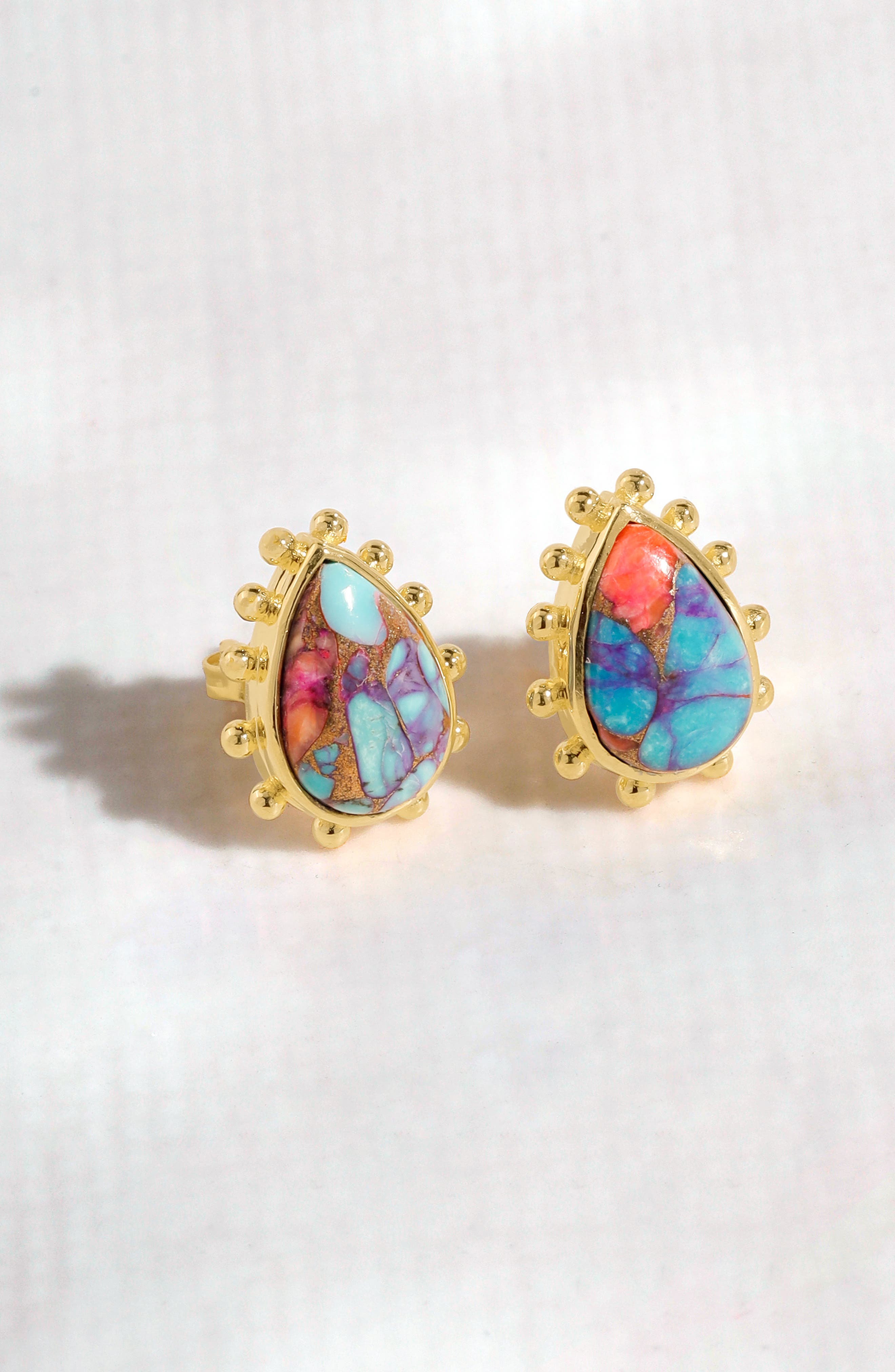 YS GEMS Mohave Turquoise Drop Earrings (Women) | Nordstromrack