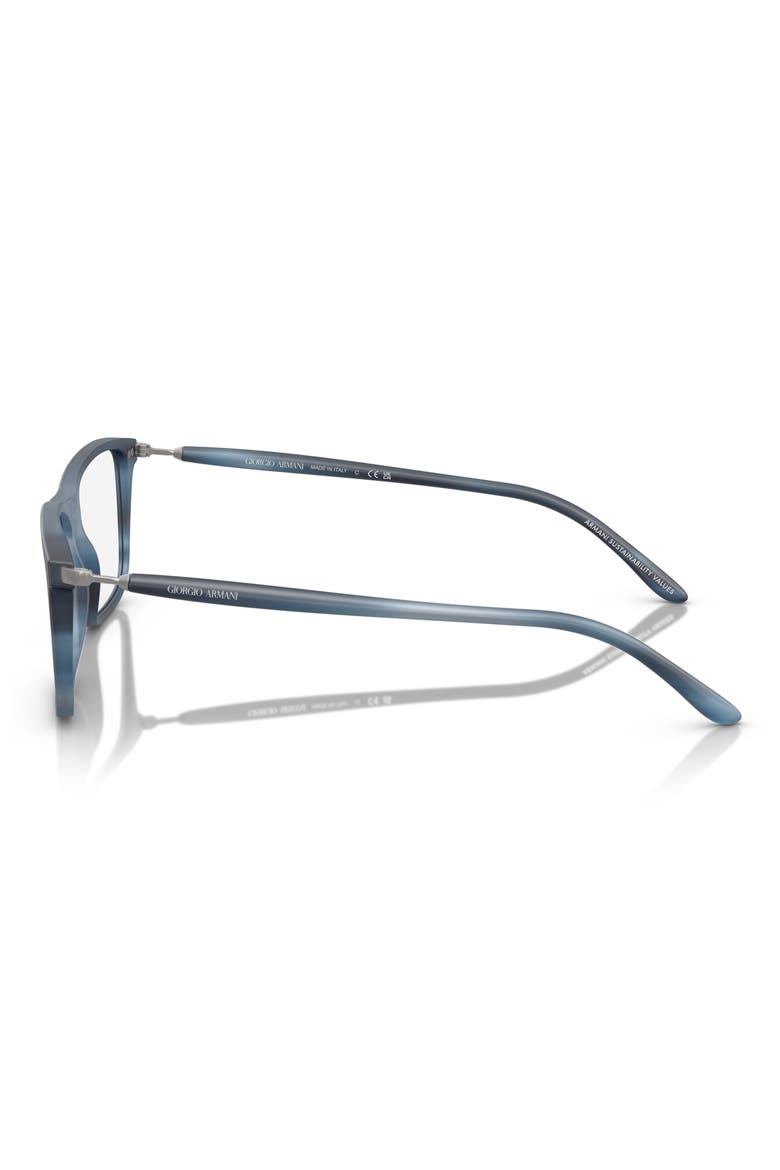 56MM RECTANGLE, Alternate, color, STRIPED BLUE / DEMO LENS