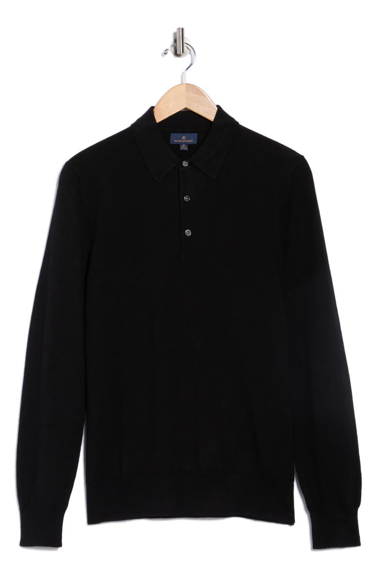 Brooks Brothers Swift Merino Wool Long Sleeve Polo, Alternate, color,