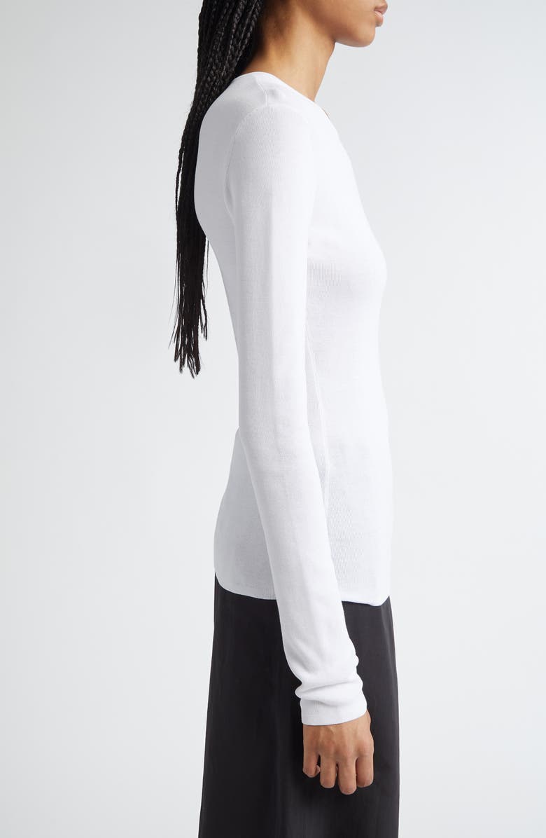 TOTEME Compact Organic Cotton Top, Alternate, color, White