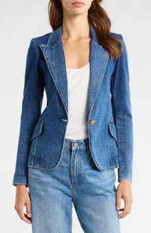 L'AGENCE Baldwin Denim Blazer