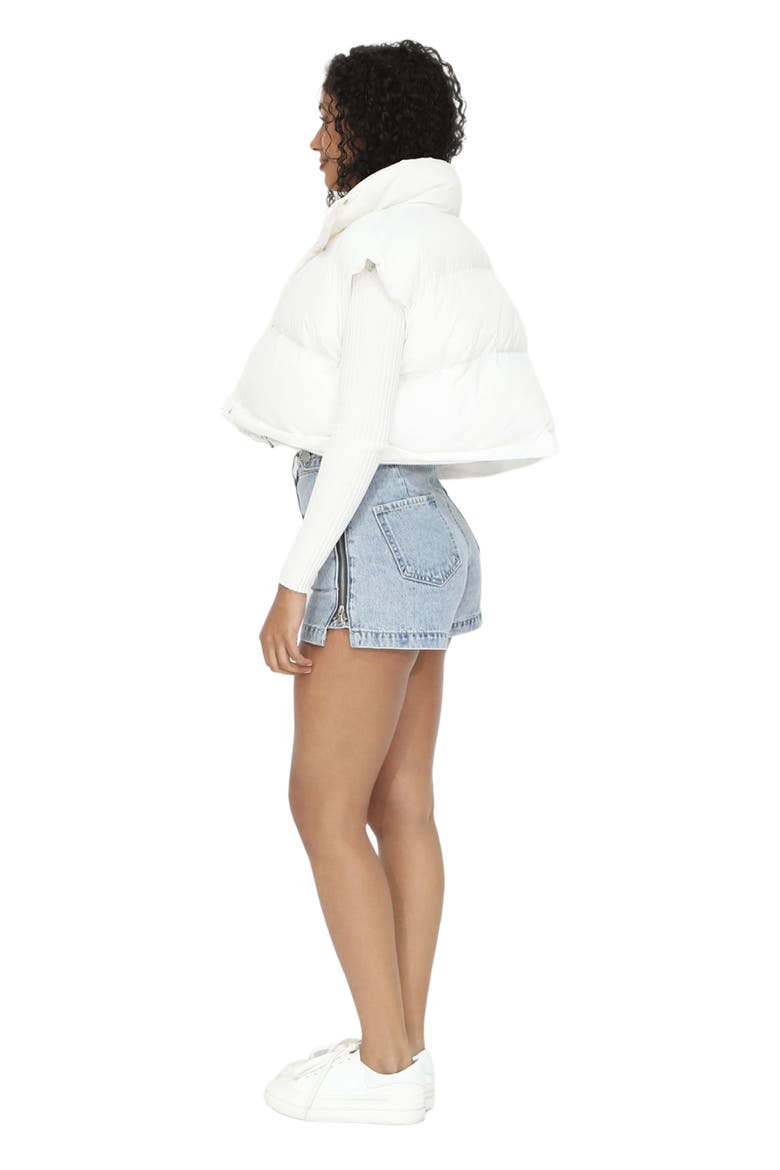 Landslide Zip Off Puffer Vest, Alternate, color, Cream