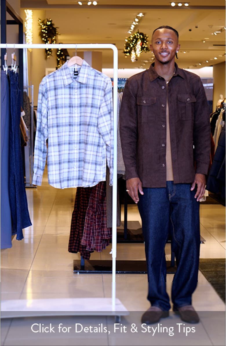 Owen Relaxed Fit Plaid Cotton Flannel Button-Up Shirt, sales video thumbnail