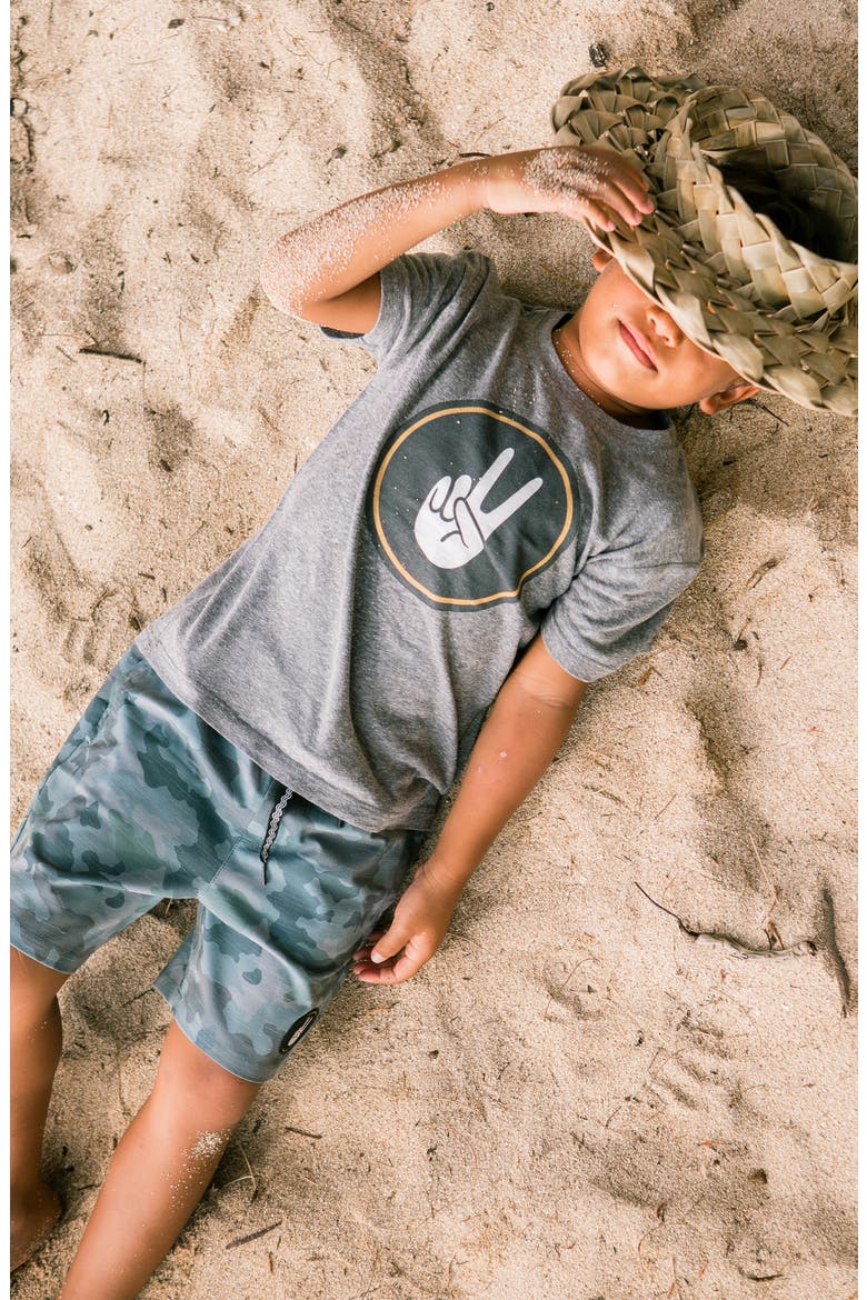 Kids' Right On Vintage Graphic Tee, Alternate, color, HEATHER GREY