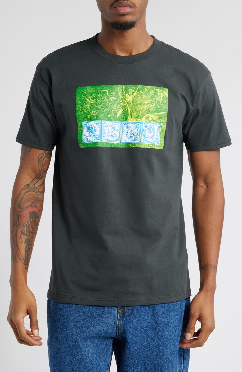 Obey Angels Cotton Graphic T-Shirt, Main, color, 
