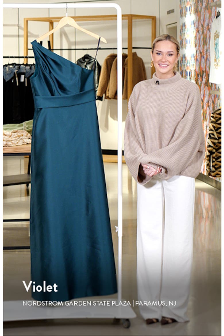 One-Shoulder A-Line Gown video