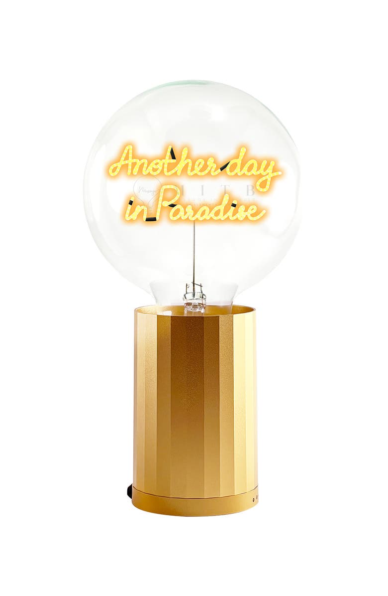 MITB Another Day in Paradise Portable Table Lamp, Main, color, Gold